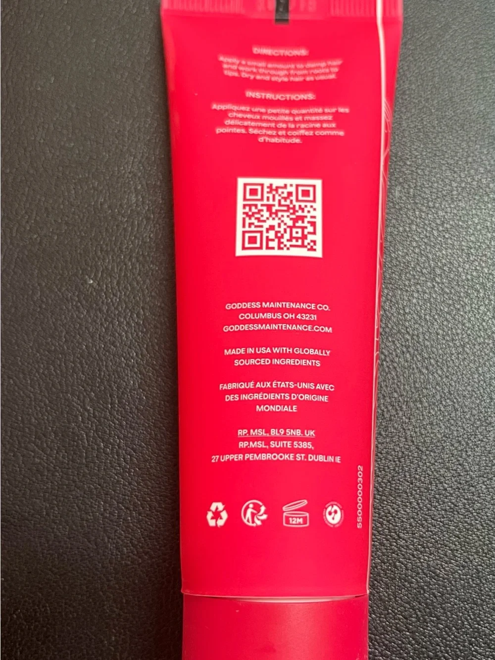 Goddess Hot Pink Maintenance Company Tube